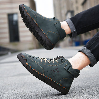 Authentic Brown Leather Ankle Boots