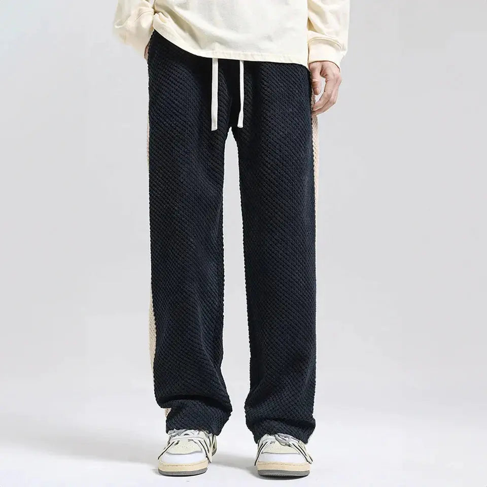 Trendy Textured Corduroy Jogger Pants