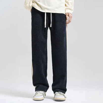 Trendy Textured Corduroy Jogger Pants