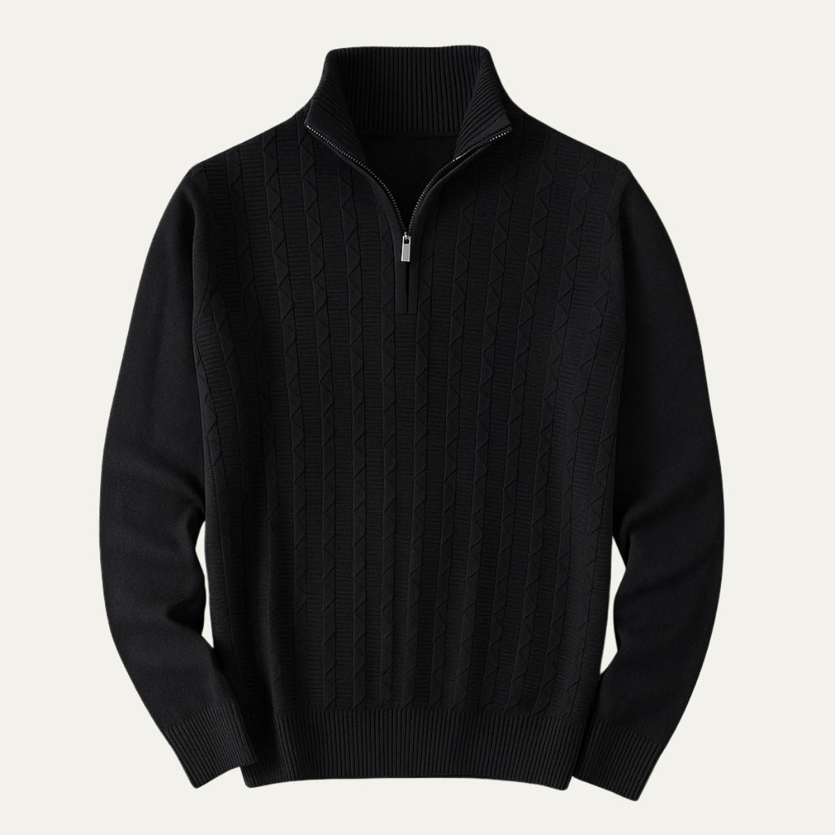 Warm Mens Half Zip Fleece Jumper