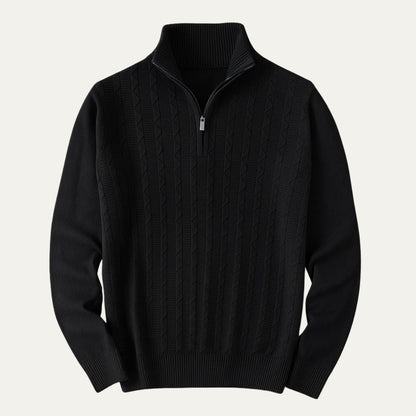 Warm Mens Half Zip Fleece Jumper