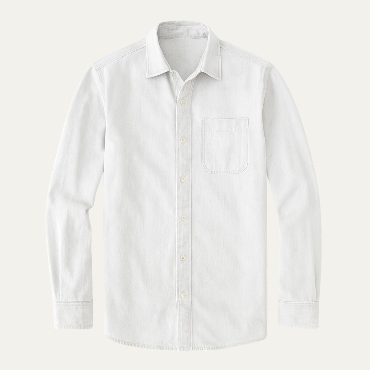 Relaxed Fit Blue Jeans Shirt for Men - OutfitLondon