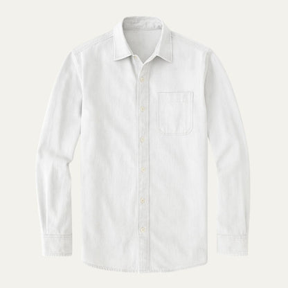 Relaxed Fit Blue Jeans Shirt for Men - OutfitLondon