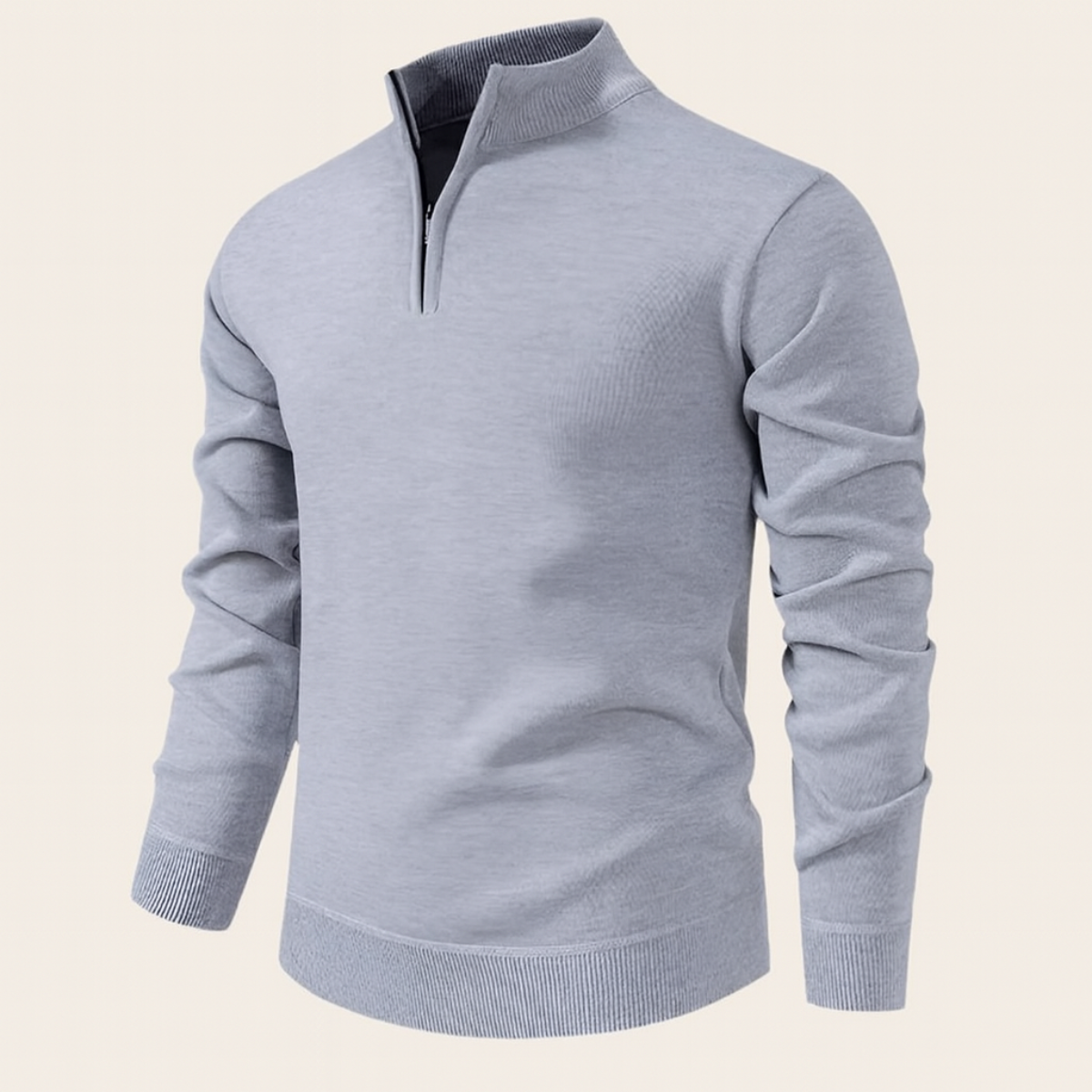 Classic Mens Quarter Zip Sweater