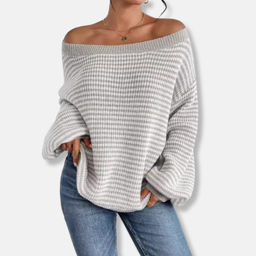 Cozy Women's Crew Neck Oversized Sweater
