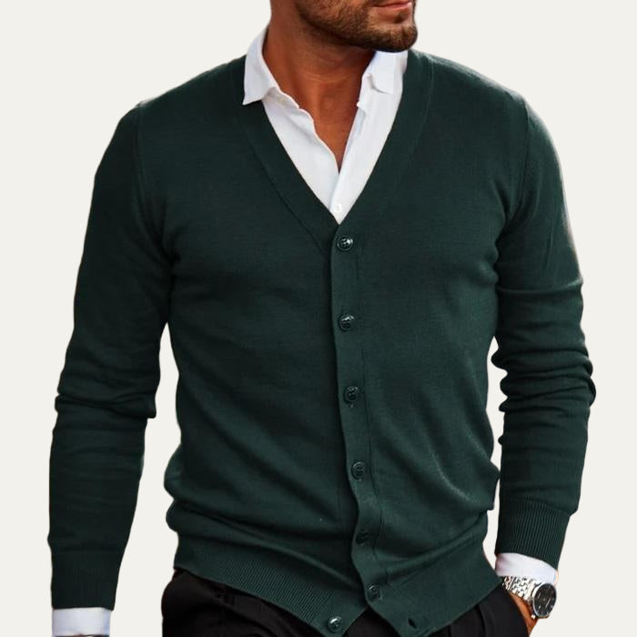 Men's Simple Open Front Sweater