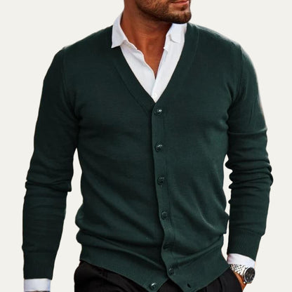 Men's Simple Open Front Sweater