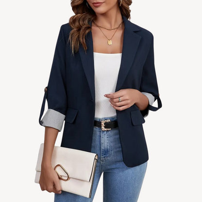 Classic Fit Stripe Jacket Blazer