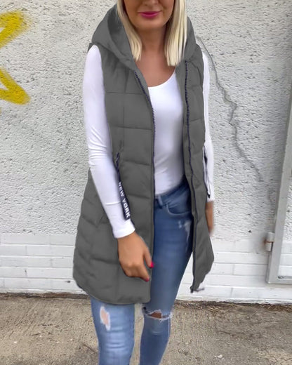 Lightweight Vest Style Puffer Jacket