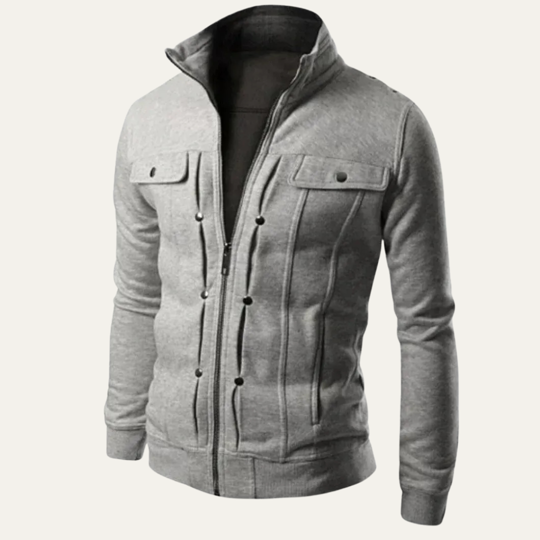 Men's Slim Fit Waterproof Zipper Jacket - OutfitLondon