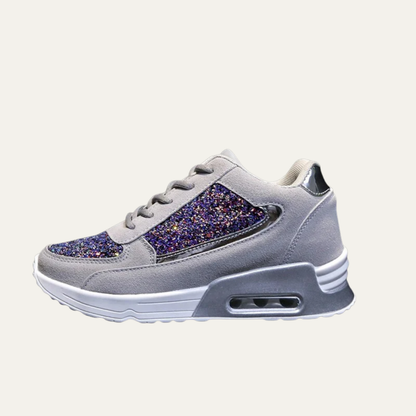 Shiny Glittery Womens Platform Sneakers