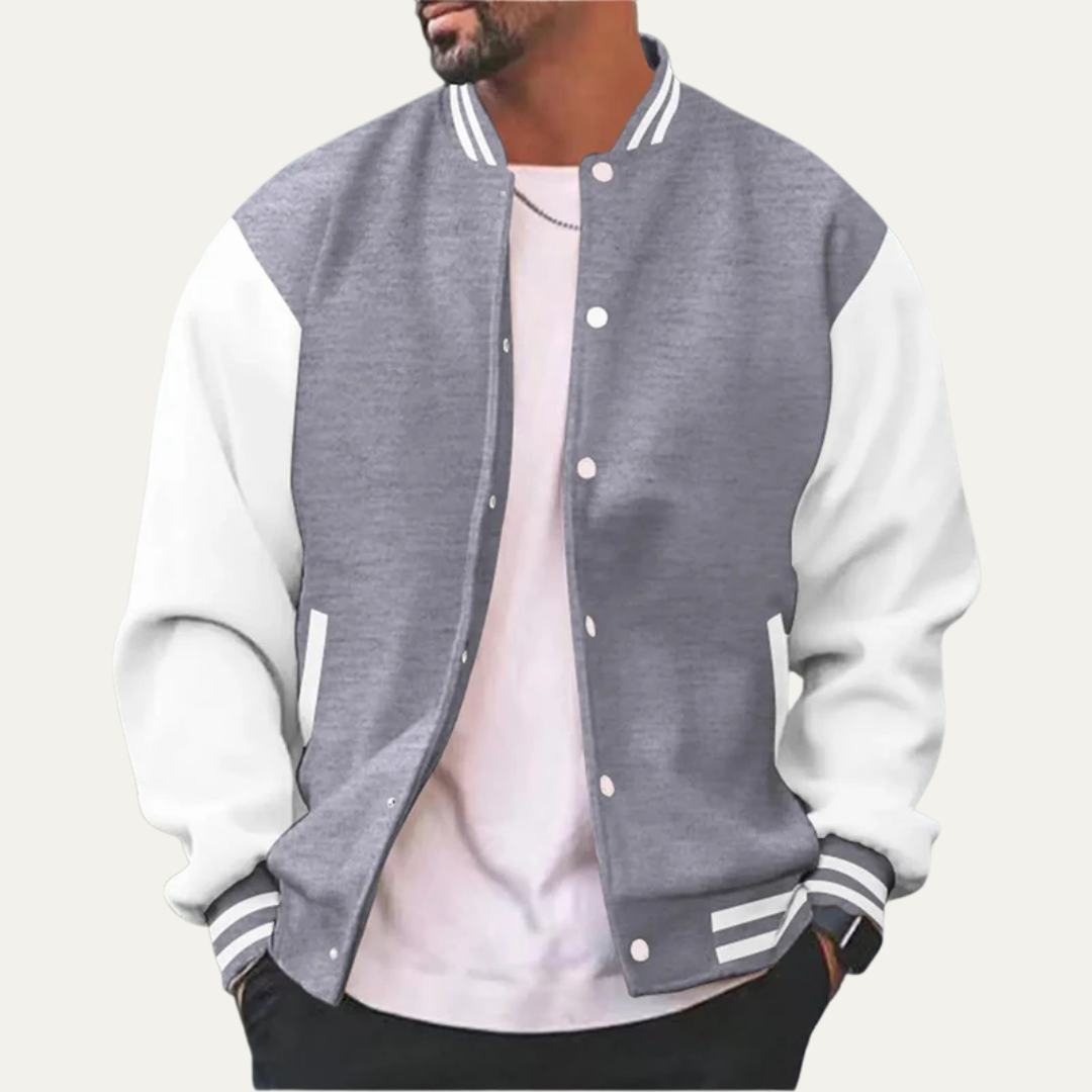 Men's Retro Style Contrast Jacket