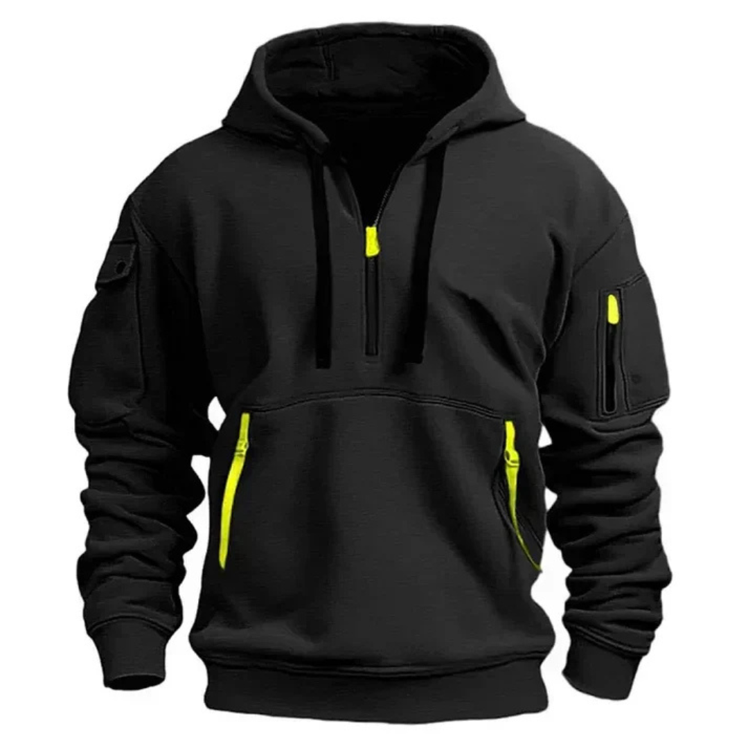 Rugged Outdoor Men's Hooded Jacket