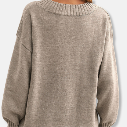 Comfy V-Neck Knit Sweater