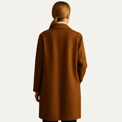 Ladies Large Warm Double Button Coat