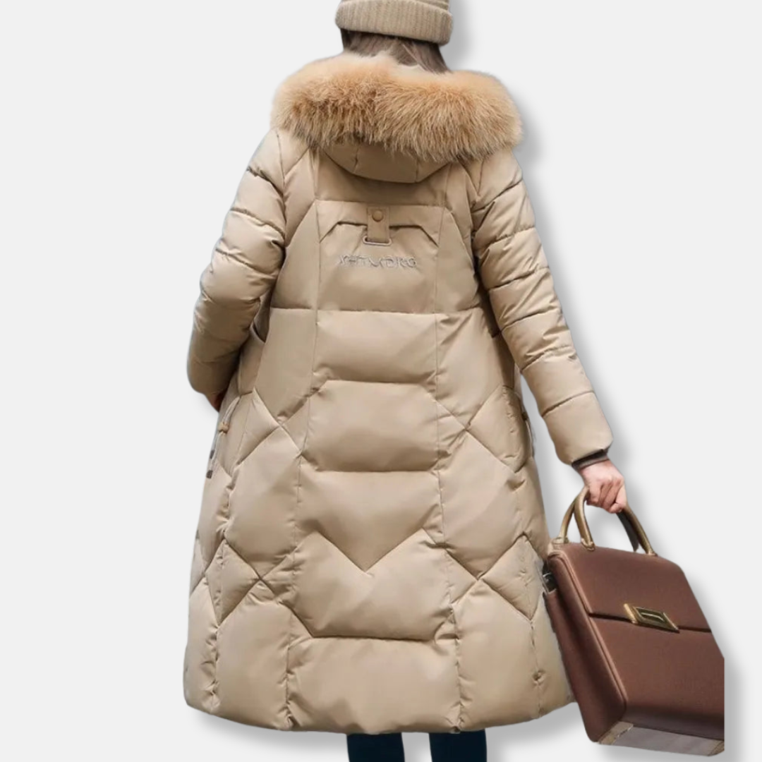 Warm Quilted Puffer Parka Coat