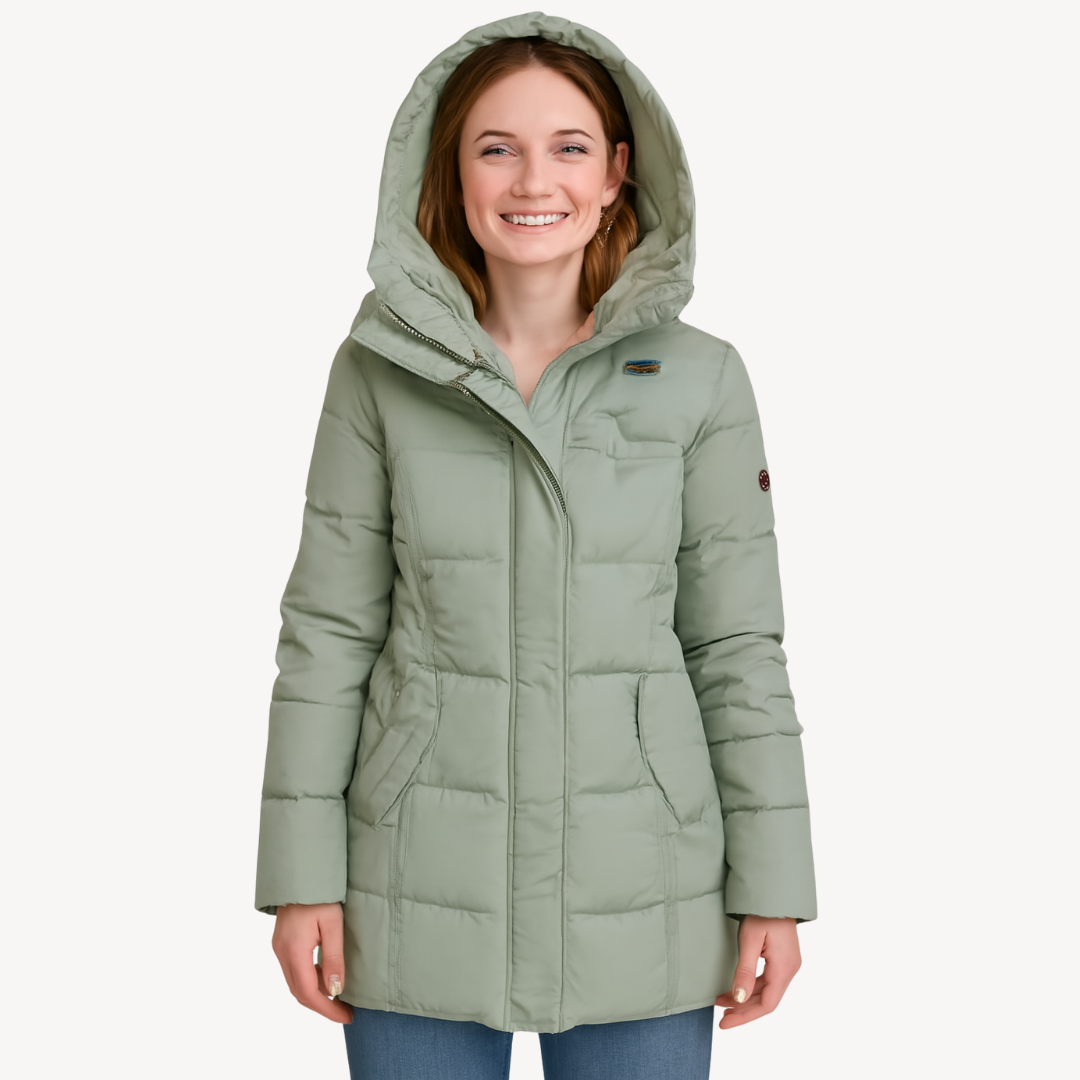 Warm Down Filled Winter Coat for Ladies