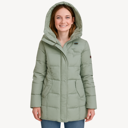 Warm Down Filled Winter Coat for Ladies
