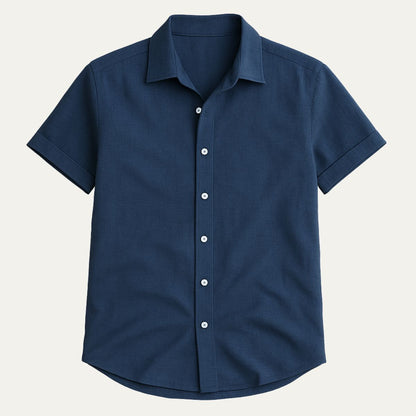 Classic Cotton Short Sleeve Men's Shirt