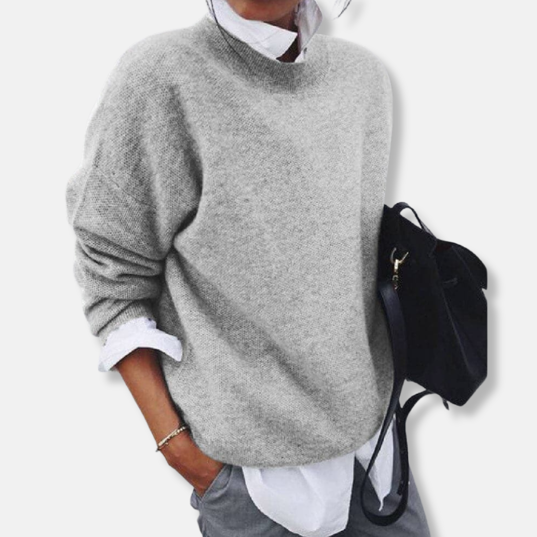 Cozy Women's Long Sleeve Wool Sweater