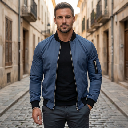 Slim Fit Zipper Jacket Casual Everyday Coat
