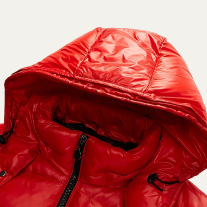 Men's Insulated Parka Jacket with Faux Fur Trim