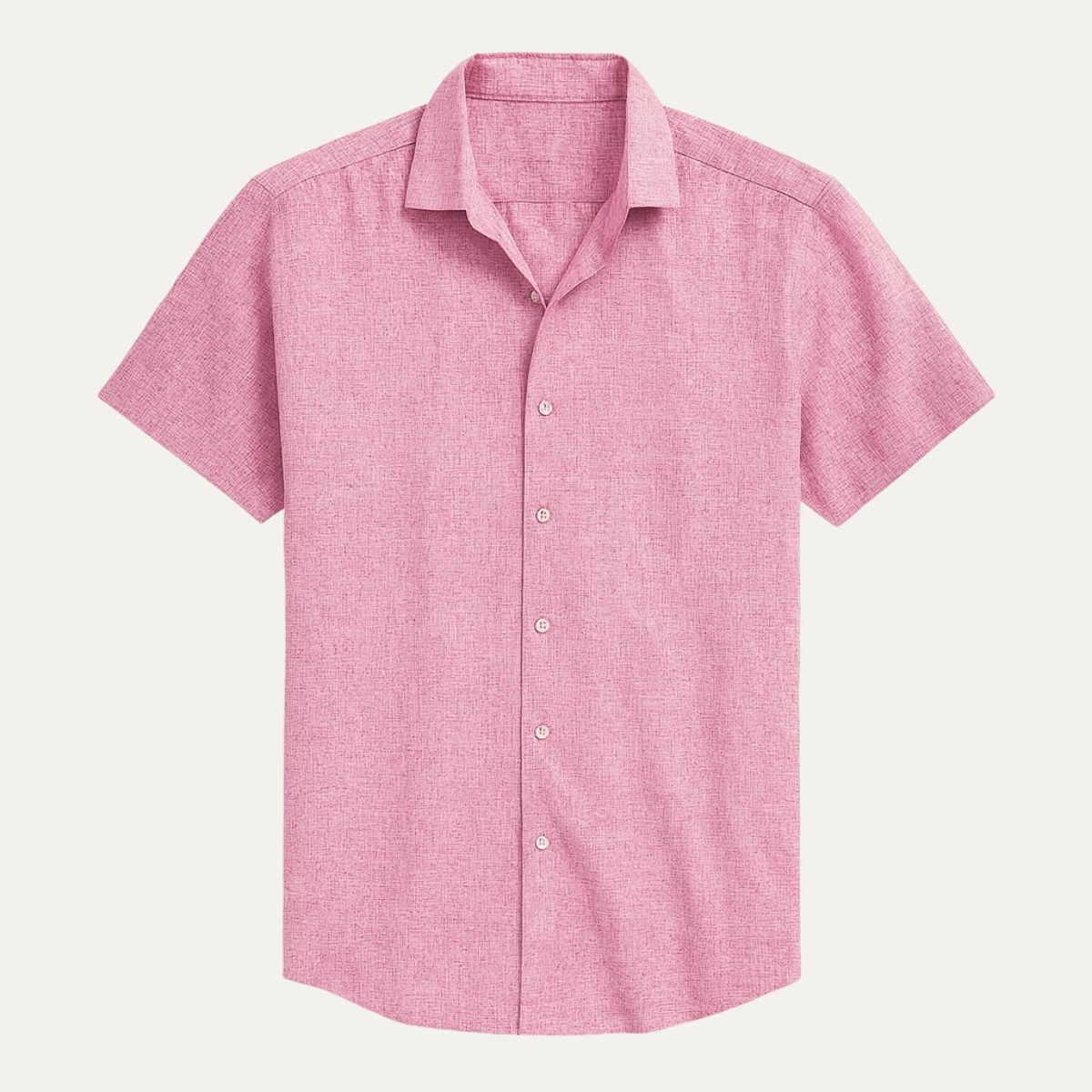 Casual Linen Short Sleeve Mens Shirt