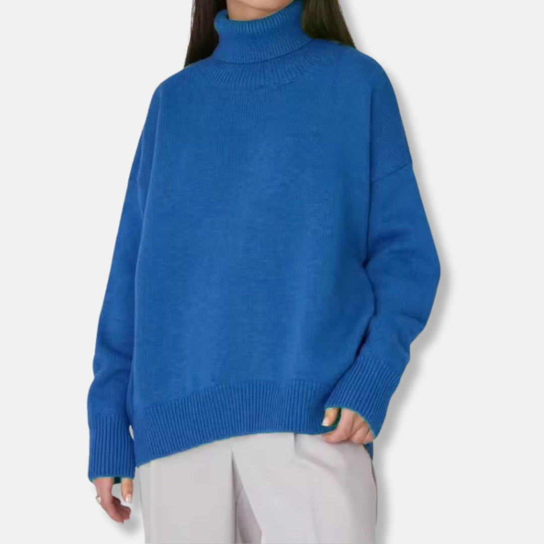 Soft Women's Oversized Turtleneck Sweater