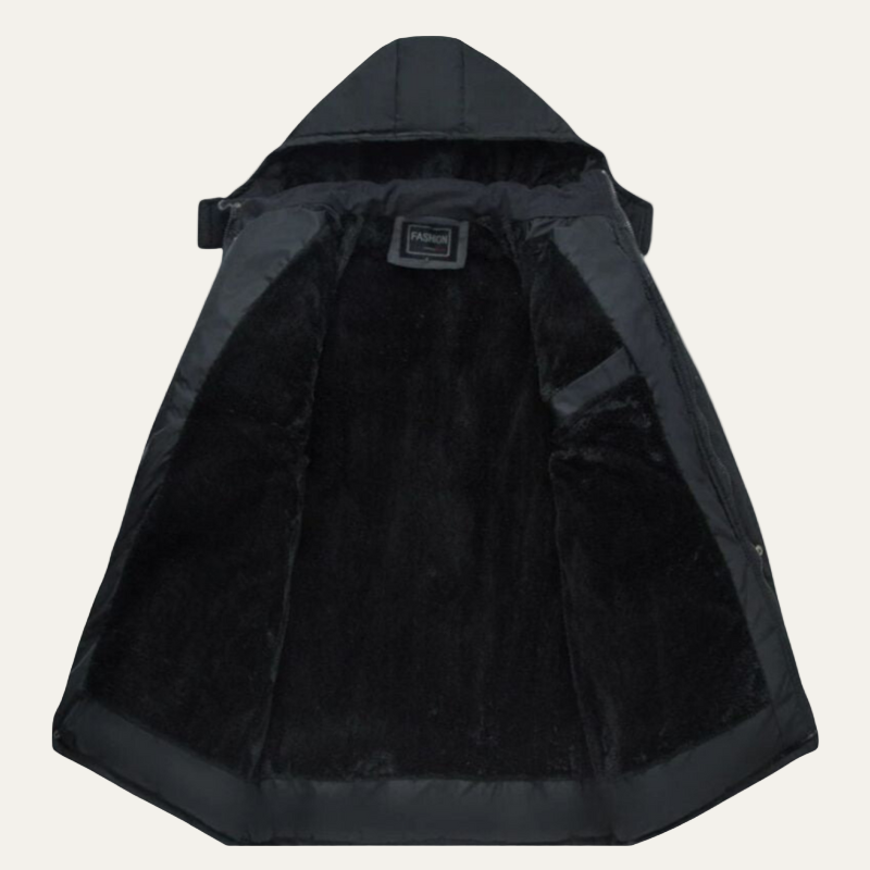 Warm Insulated Puffer Coat with Removable Hood