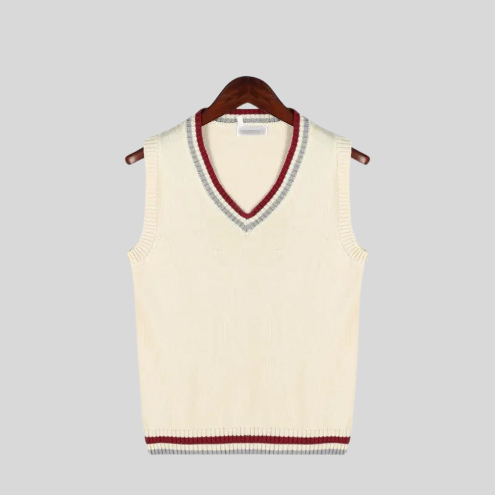 Men's Warm Crew Neck Vest Sweater