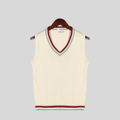 Men's Warm Crew Neck Vest Sweater