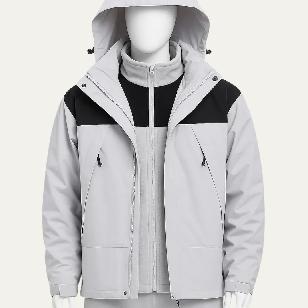 Waterproof 3 in 1 Outdoor Men's Jacket