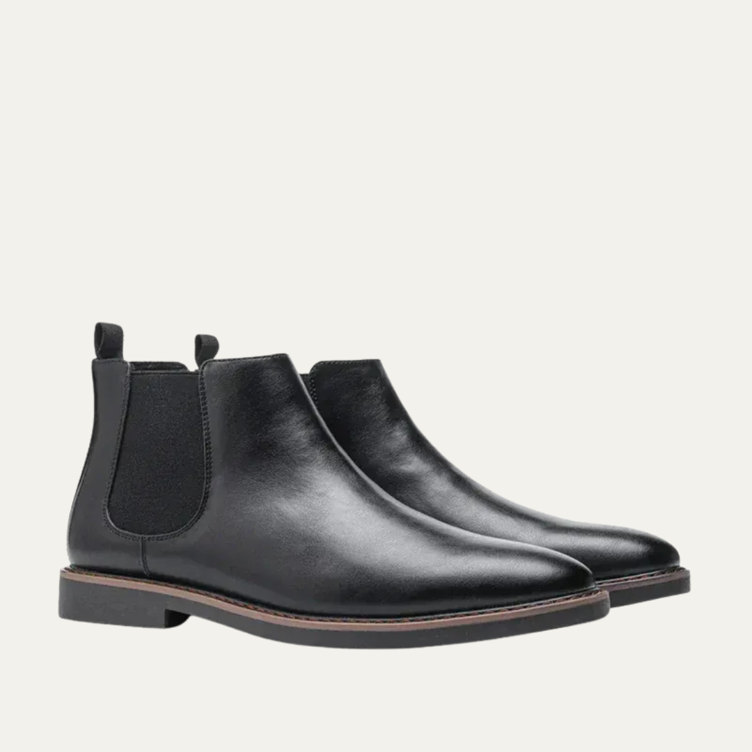 Simple Brown Leather Oxford Shoe