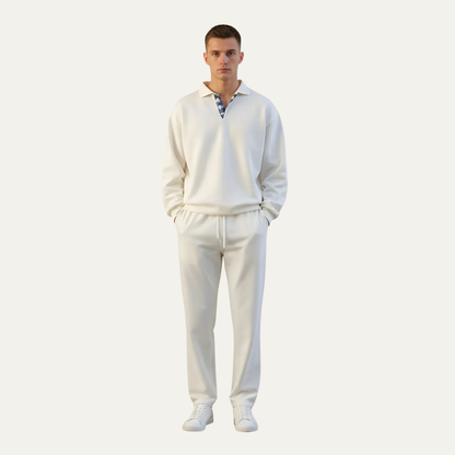 Casual Fit Long Sleeve Polo Shirt