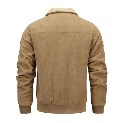 Warm Fleece Lined Classic Corduroy Mens Jacket