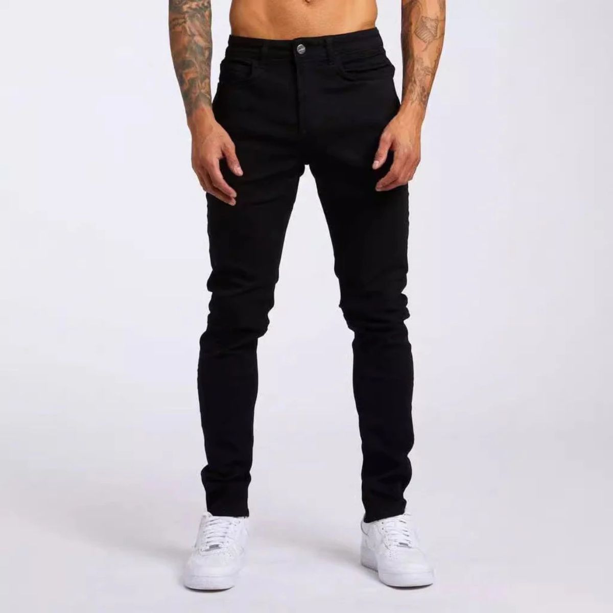 Slim Fit Vintage Straight Leg Jeans