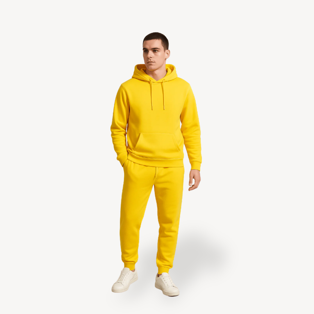 Comfy Cotton Sweatpants Hoodie Set - OutfitLondon