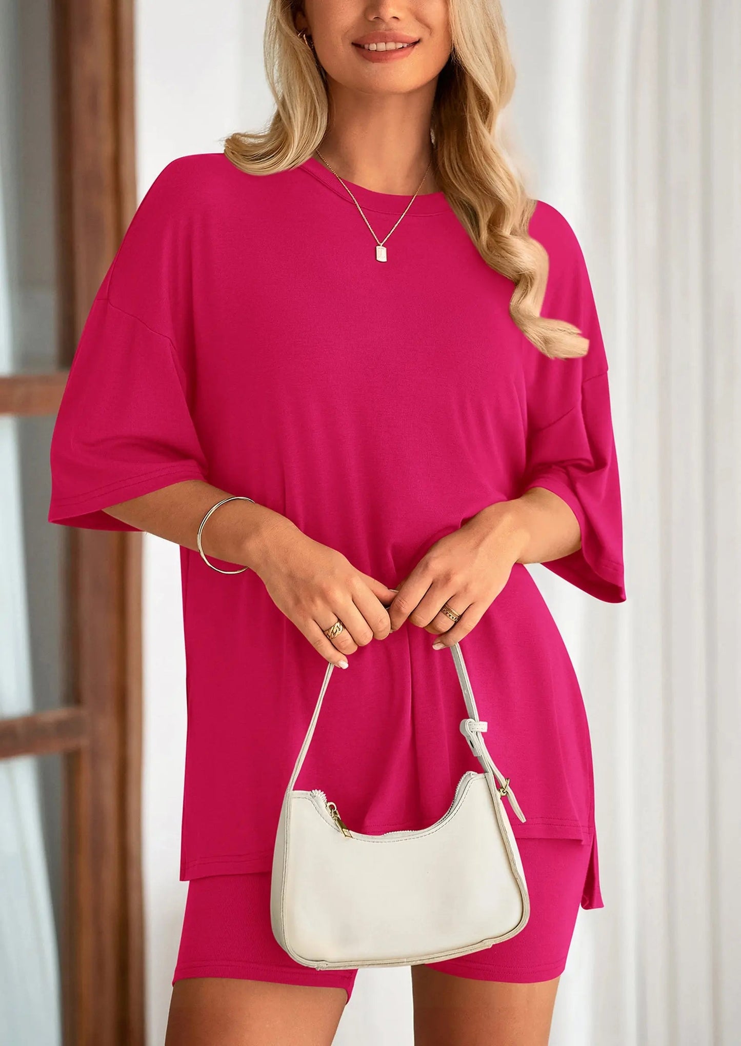 Comfy Summer Shorts Sleeveless Tank Two Piece Outfit