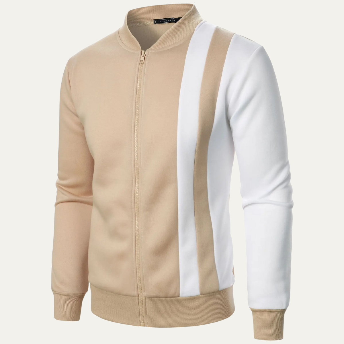 Men's Bright Colourblock Zipper Jacket