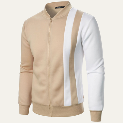 Men's Bright Colourblock Zipper Jacket