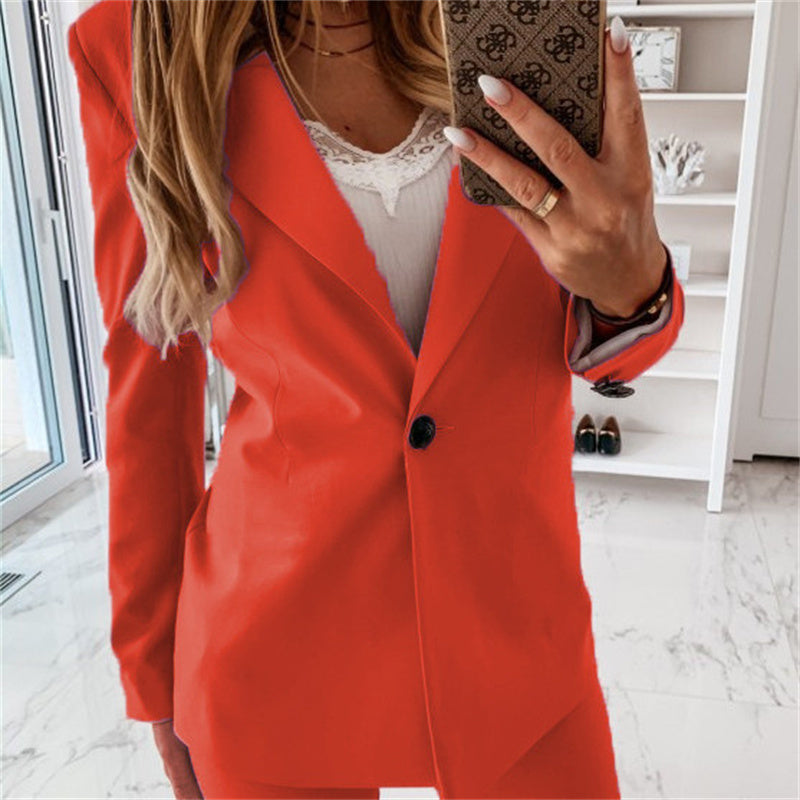 Timeless Ladies One Button Wool Jacket