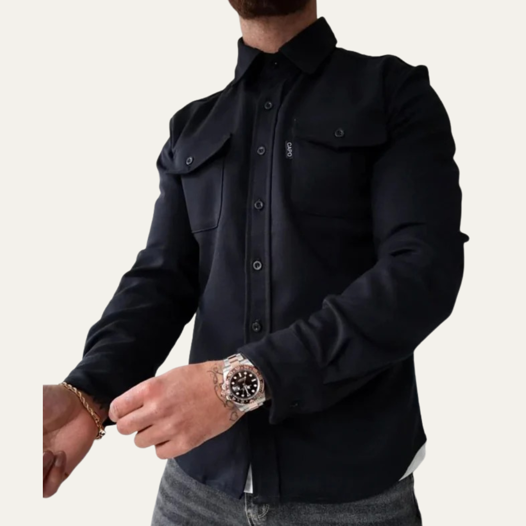 Men's Relaxed Fit Button Down Shirt