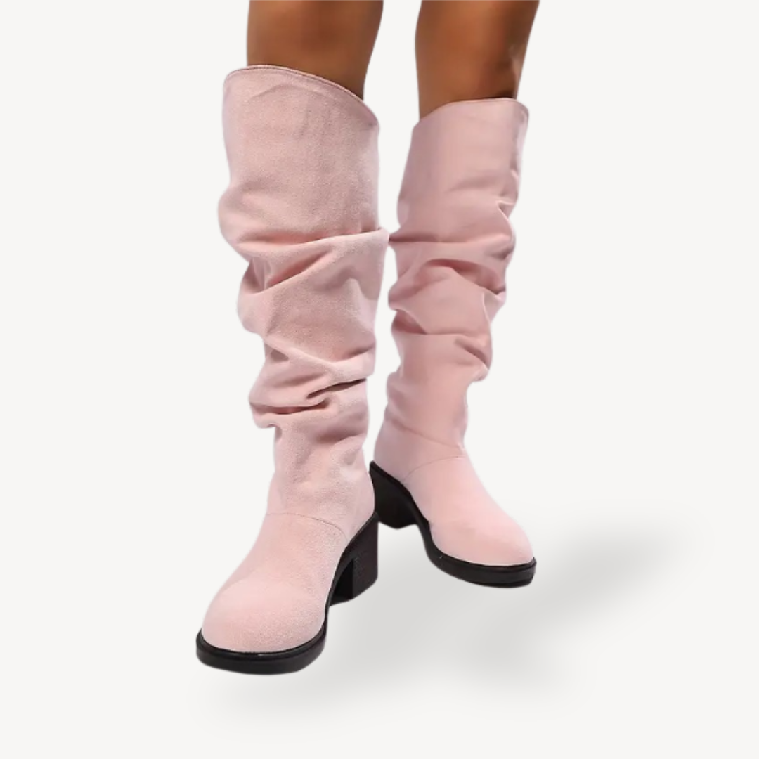 Comfortable Suede Mid Calf Boots for Women
