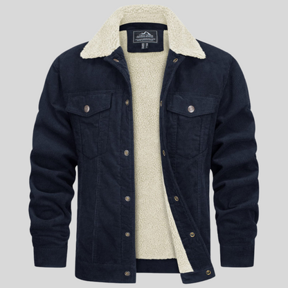 Warm Casual Mens Denim Coat
