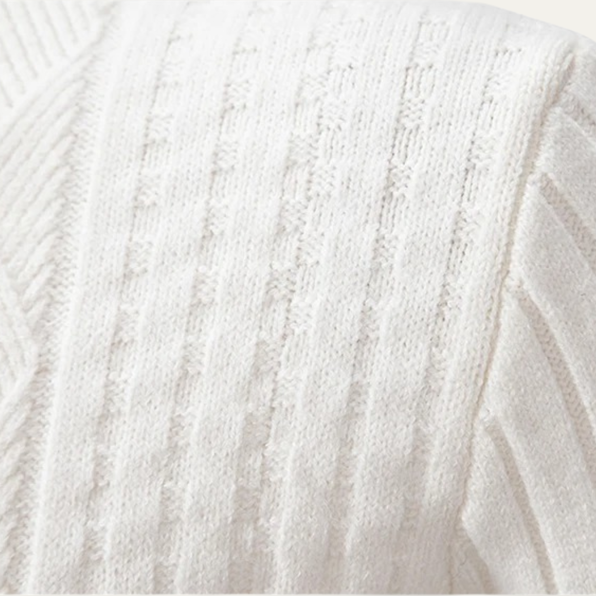 Men's Cozy Fitted Cable Knit Sweater