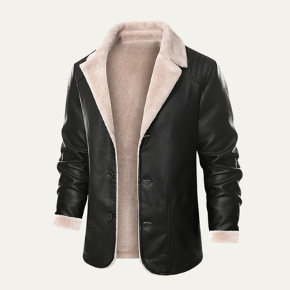 Warm Synthetic Lined Men's Blazer Coat