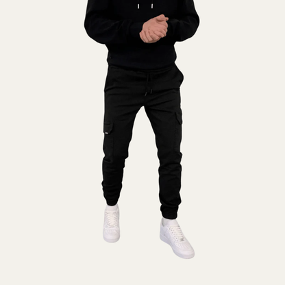Men's Slim Fit Cargo Jogger Pants with Pocket Detail