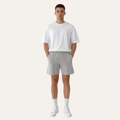 Men's Relaxed Fit Knee Length Cotton Shorts