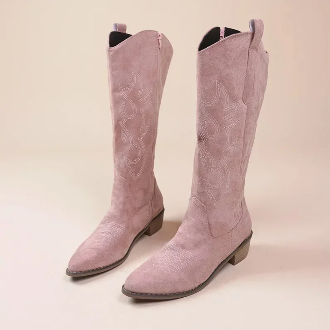 Fashionable Western Ankle Boots