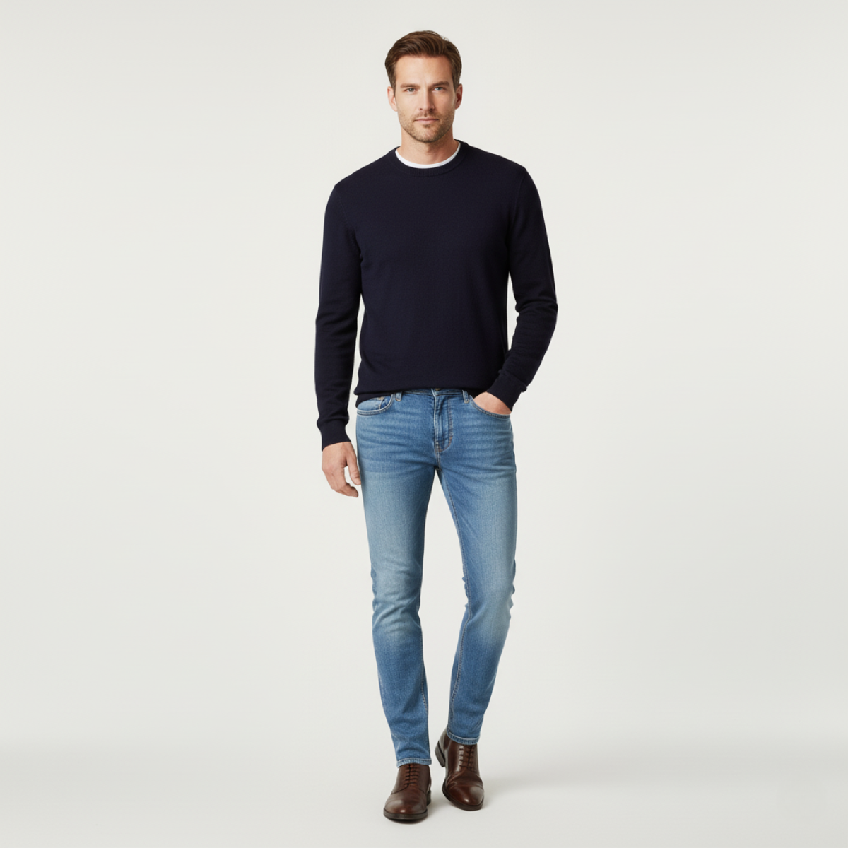 Comfortable Slim Fit Men's Stretch Jeans - OutfitLondon